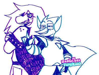 Artstyle test for future suzberd comic